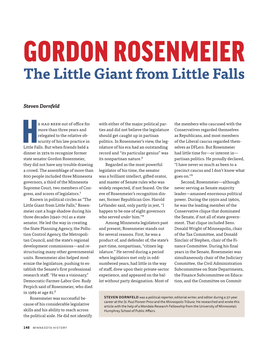 GORDON ROSENMEIER the Little Giant from Little Falls