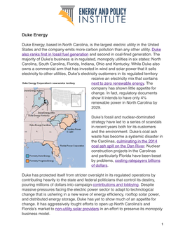 Duke Energy Profile