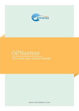 Opnsense Your Next Open Source Firewall