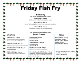 Friday Fish Fry