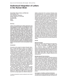 Audiovisual Integration of Letters in the Human Brain