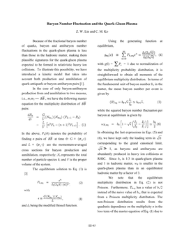 Baryon Number Fluctuation and the Quark-Gluon Plasma