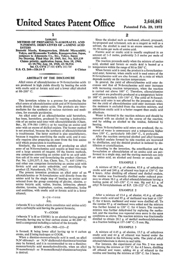 United States Patent Office Patented Feb