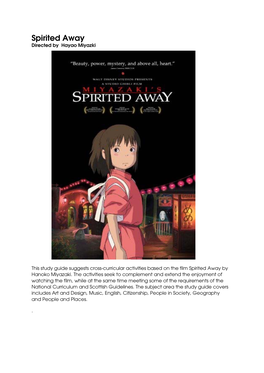 Spirited Away Study Guide