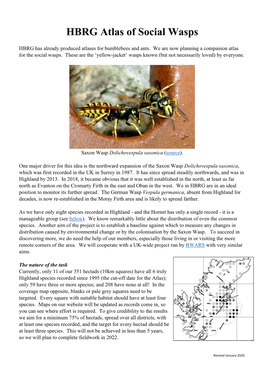 HBRG Atlas of Social Wasps