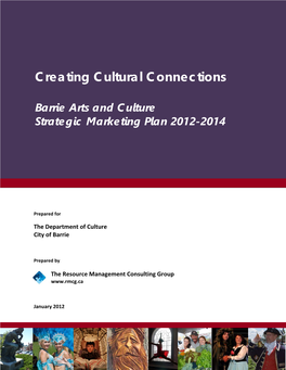 Creating Cultural Connections, a Strategic Marketing Plan