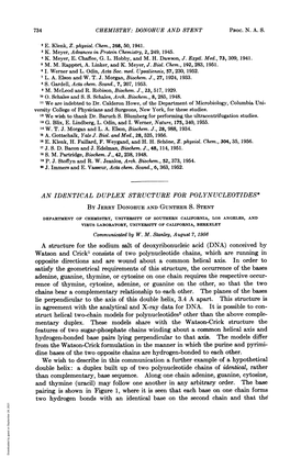 Watson Andcrick1 Consists of Two Polynucleotide Chains, Which Are