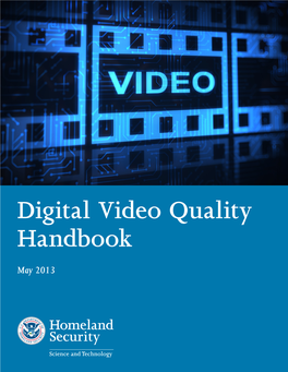 Digital Video Quality Handbook (May 2013