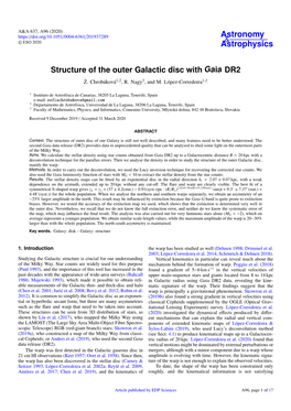 Structure of the Outer Galactic Disc with Gaia DR2 Ž