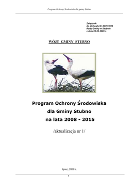 Program Ochrony Środowiska Dla Gminy Stubno Na Lata 2008 � 2015