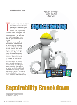 Repairability Smackdown