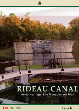 2005 Rideau Canal World Heritage Site Management Plan