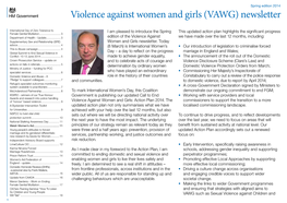Violence Against Women and Girls (VAWG) Newsletter