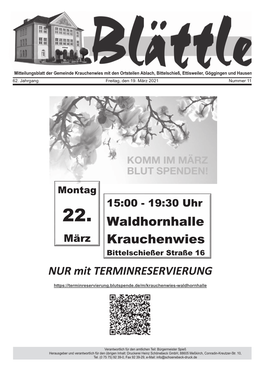 Mitteilungsblatt KW 11