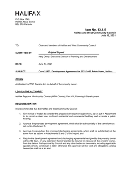Case 22927: Development Agreement for 2032-2050 Robie Street, Halifax