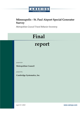 Airport Survey Report Final