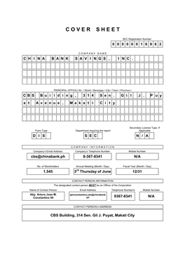 2021 Definitive Information Statements