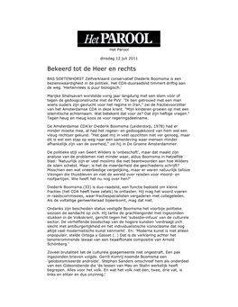 Profiel Diederik Boomsma Parool 12 Juli 2011