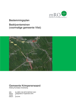 Bestemmingsplan Bedrijventerreinen (Voormalige Gemeente Vlist)