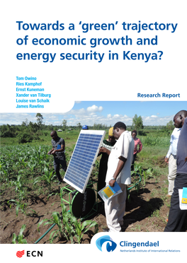 'Green' Trajectory of Economic Growth and Energy Security in Kenya?
