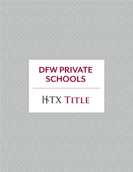 Dfw Private Schools Private Schools