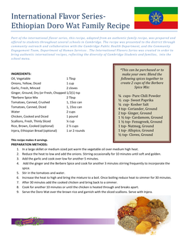 Ethiopian Doro Wat Family Recipe