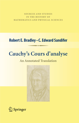 Cauchy's Cours D'analyse