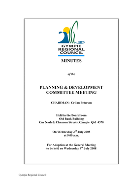 2008-07-02 Planning & Development Committee Meeting Minutes