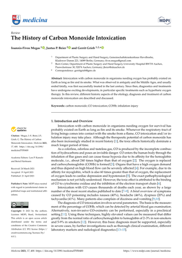 The History of Carbon Monoxide Intoxication