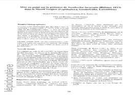 +R De La Rencontre Est Assez Éloigné Des Deux Localités Préference Alors Que L'espèce Est Plus Rare Dans Brnx¿Nn (1968) Et Par Kurrrn (1977)