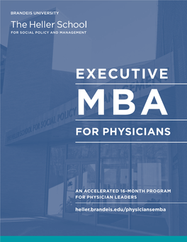 Executive Mba for Physicians