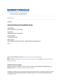 Asteroid Retrieval Feasibility Study