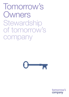 Stewardship of Tomorrow's Company