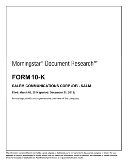 Morningstar® Document Research ℠