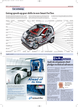 Getrag Speeds up Gear Shifts in New Smart Fortwo Audi Development