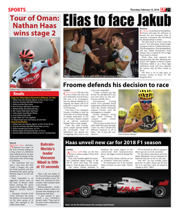 Tour of Oman: Nathan Haas Wins Stage 2
