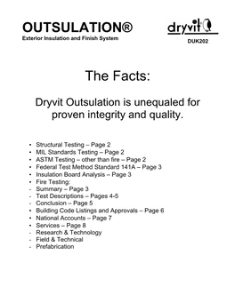 OUTSULATION® Exterior Insulation and Finish System DUK202