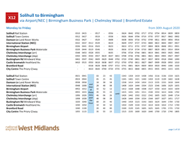 Download the X12 Timetable
