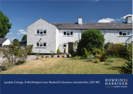 Lyndale Cottage, 31 Worthington Lane, Newbold Coleorton, Leicestershire, LE67 8PJ