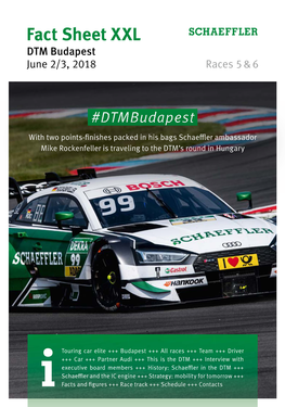 DTM Budapest June 2/3, 2018 Races 5 & 6