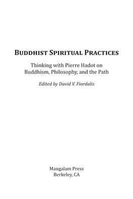 Buddhist Spiritual Practices