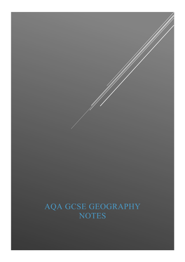 Aqa Gcse Geography Notes