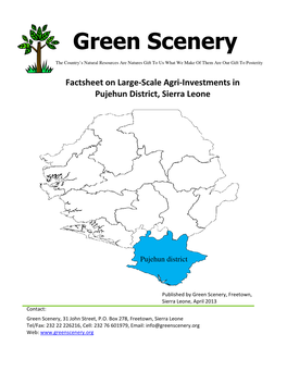 "Green Scenery Factsheet on Large