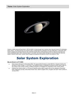 Solar System Exploration