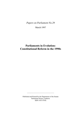 Constitutional Reform in the 1990S