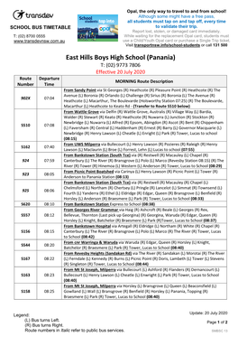 East Hills Boys High School (Panania)