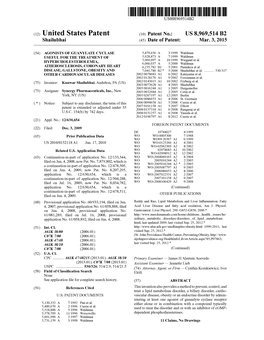 United States Patent (10) Patent No.: US 8,969,514 B2 Shailubhai (45) Date of Patent: Mar