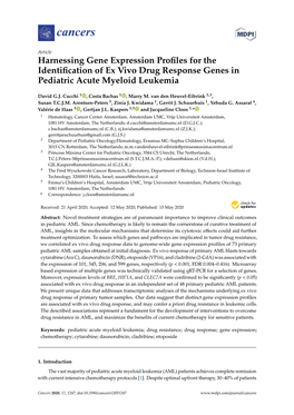 Harnessing Gene Expression Profiles for the Identification of Ex Vivo Drug