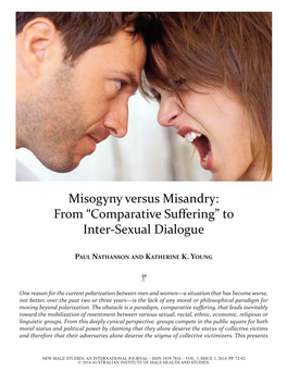 Misogyny Versus Misandry: from “Comparative Suffering” to Inter-Sexual Dialogue