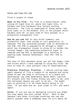 Dry Film Photoresist Tips and Tricks